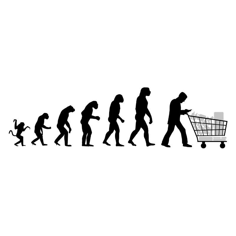 Evolution des Menschen: Konsumgesellschaft N.
