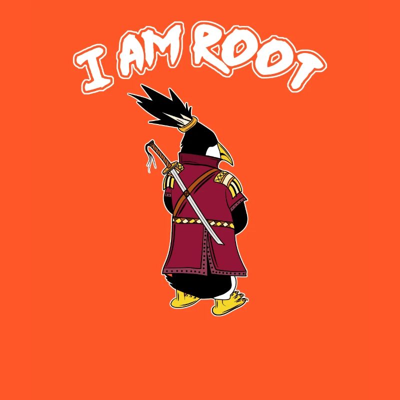 Linux Pinguin I Am Root Geeks Nerd Computer Ninja