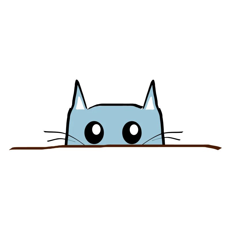 Katze Comic Tisch