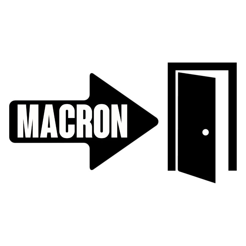 Macron wears it