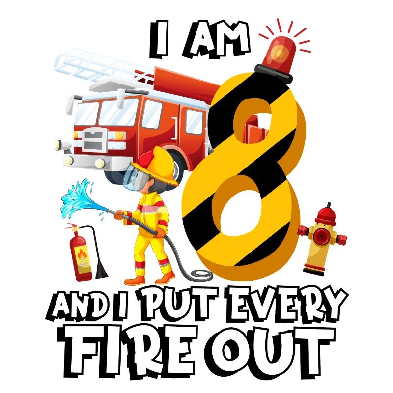Fire engine firefighting I am 8 years old