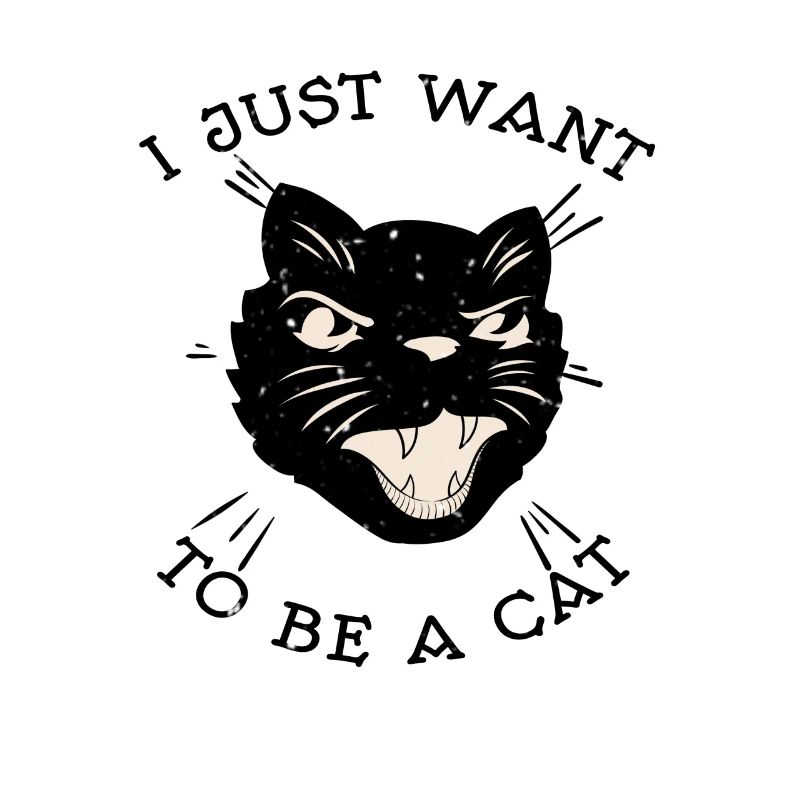 Lustiges ich möchte nur eine Katze sein Geschenk