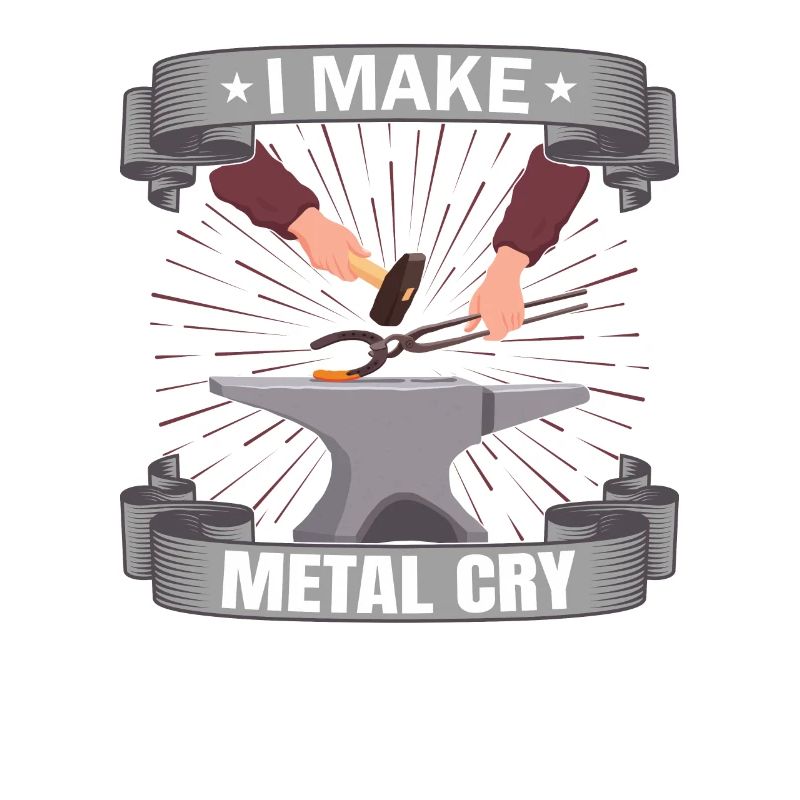 Blacksmithing I Make Metal Cry Forging Gift Idea