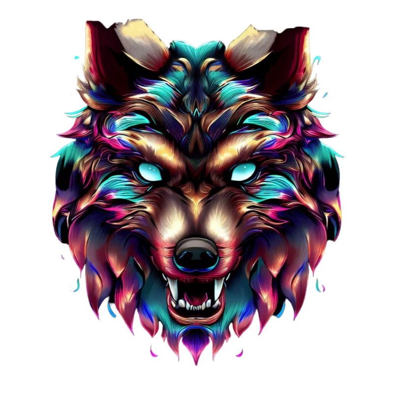 Wolf’s Head Synthwave Wolf