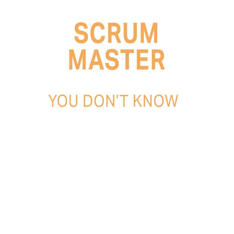 Funny Scrum Master Solve Problems design