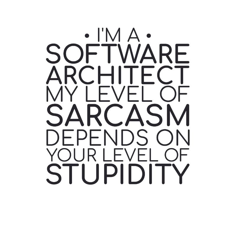 "Software Architect Sarcasm |Software Architektur"