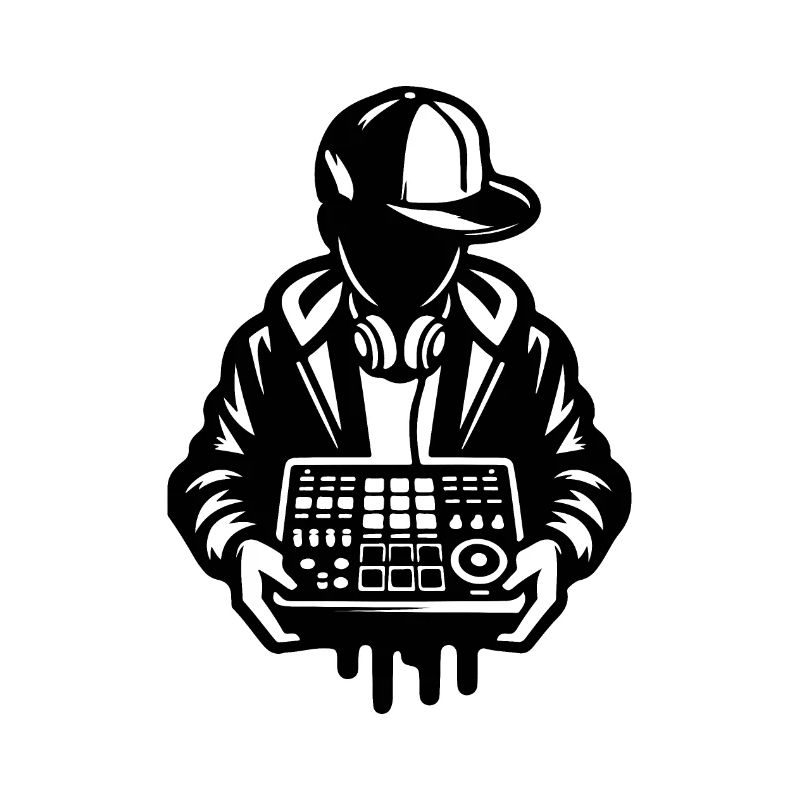 Beat Maker Sampler in der Hand