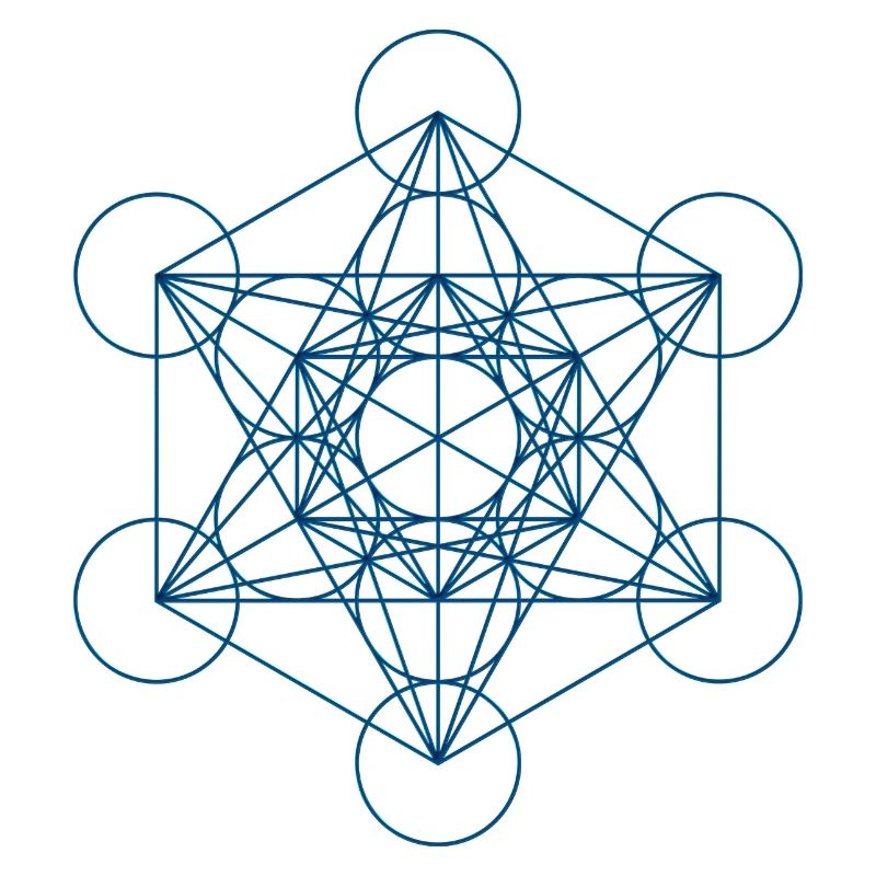 Metatron's Cube - blue