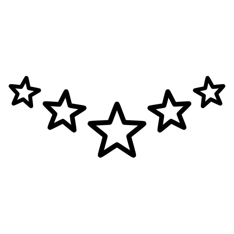 Star Decoration Series Line Sharp Star Outer Line