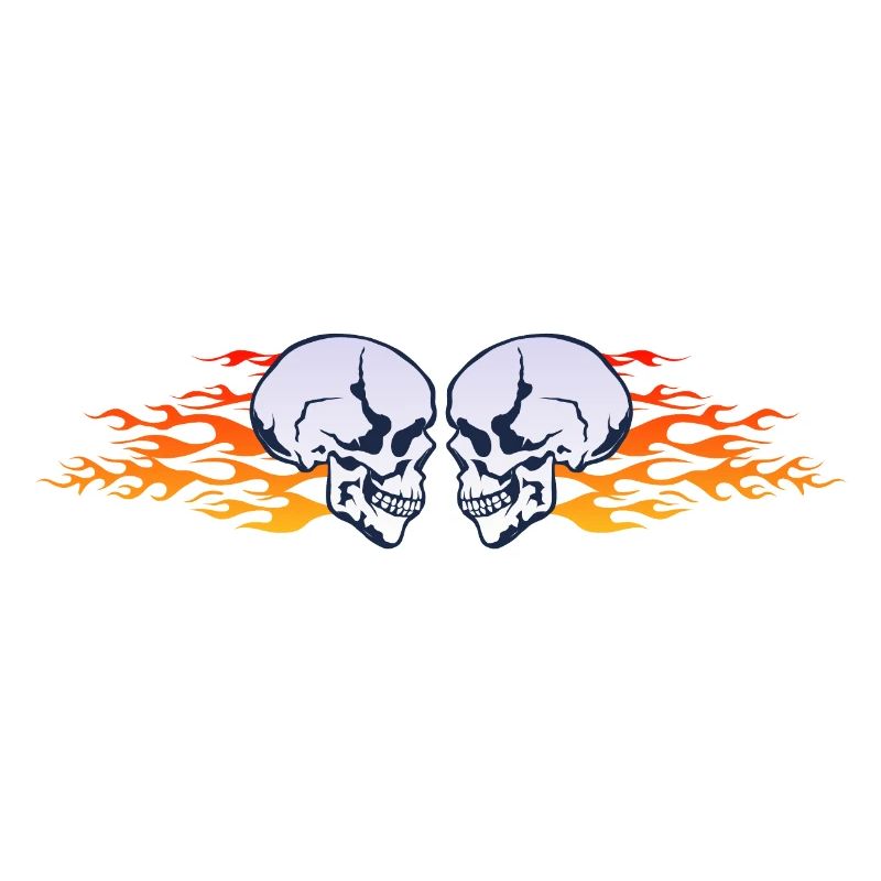 skull skull flame flame flame