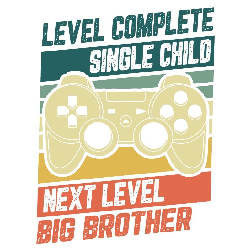 Level Complete Einzelkind Bruder Geburt Geschenk