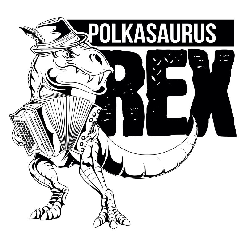 Polkasaurus Rex Steirische Harmonika Geschenk