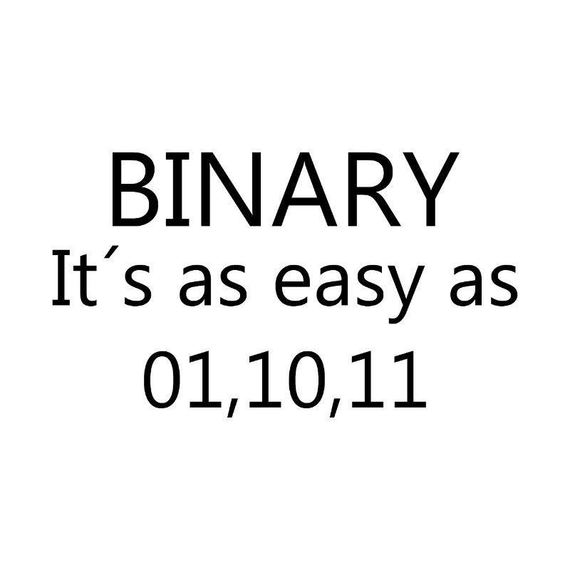 Binary - It´s as easy as 01 10 11 Computer Science