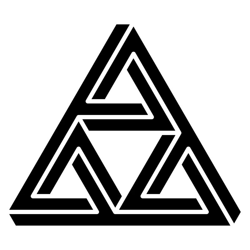 impossible figure Escher triangle geometry hipster