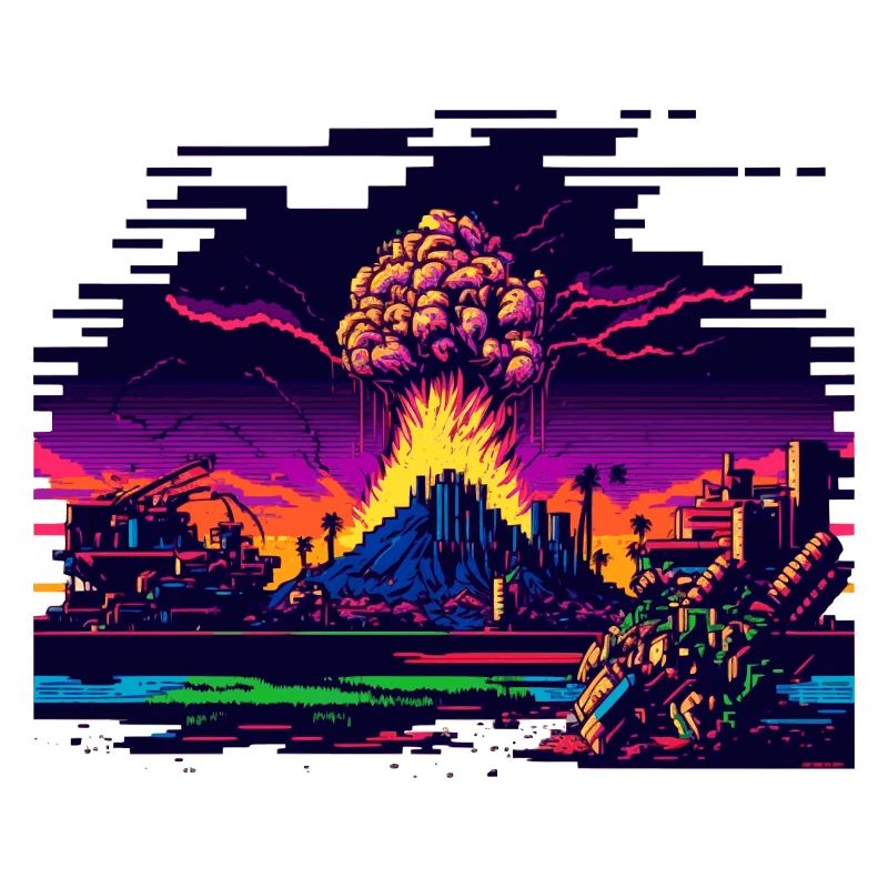 Quand la bombe atomique explose dans le jeu vidéo 8 bits