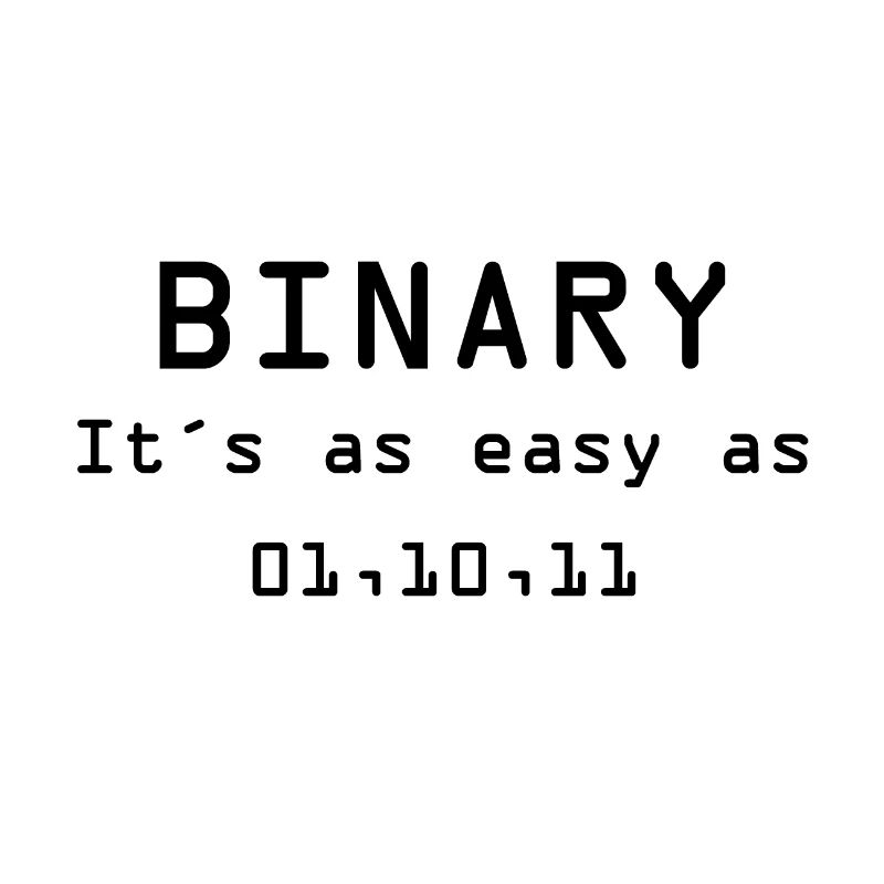 Binary - It´s as easy as 01 10 11 Computer Science