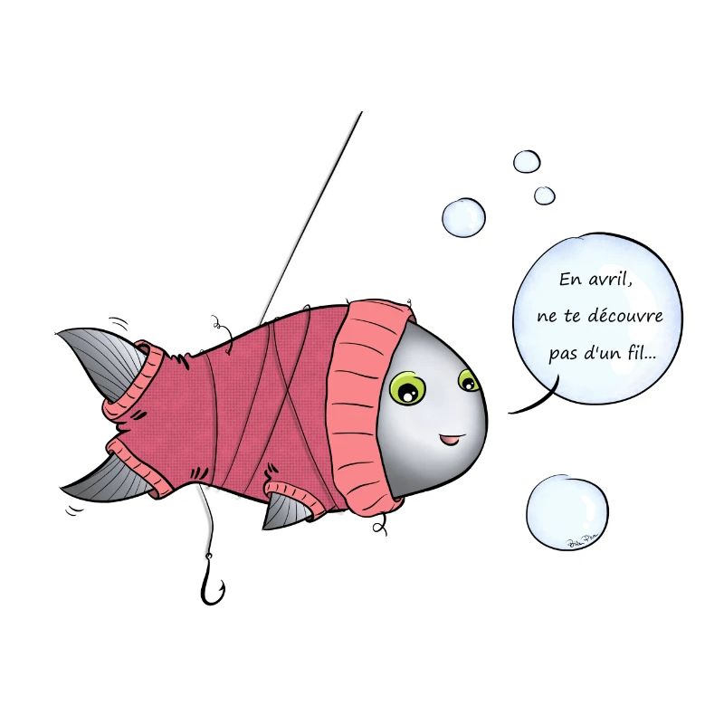 Poisson d'avril à col roulé