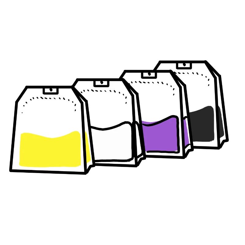Nonbinary Pride Teebeutel Nonbinary Pride