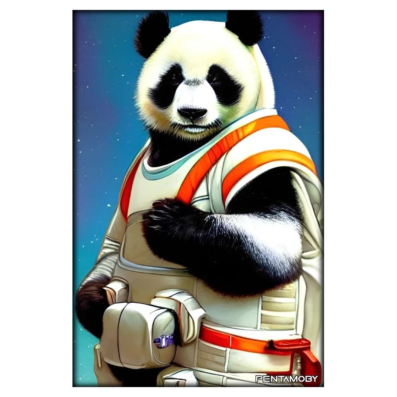 Panda Bear Panda Astronaut Future Sci-Fi Technology