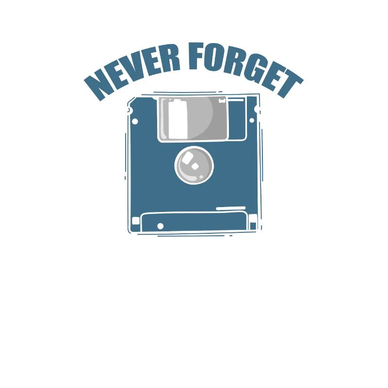 Never Forget Floppy Disk Retro Memory Module