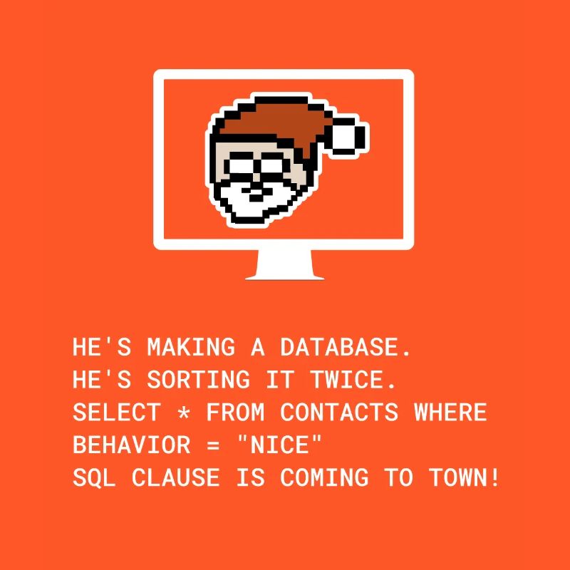 Weihnachten SQL Clause Programmierer IT Geschenk