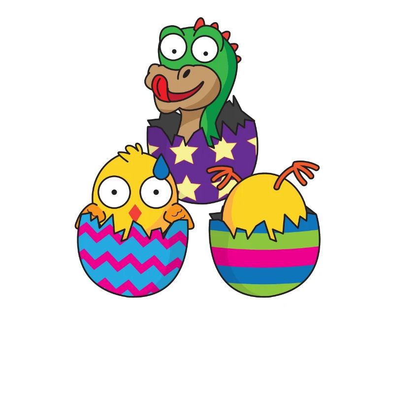 Easter eggs Easter surprise chick Easter
