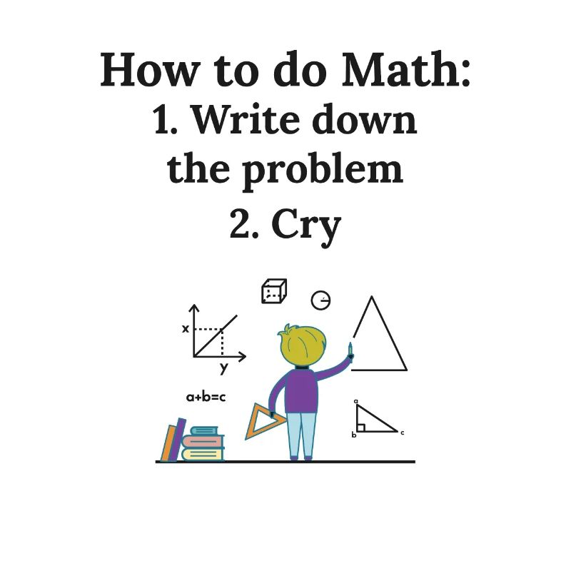 Funny Algebra Math Teacher How To Math