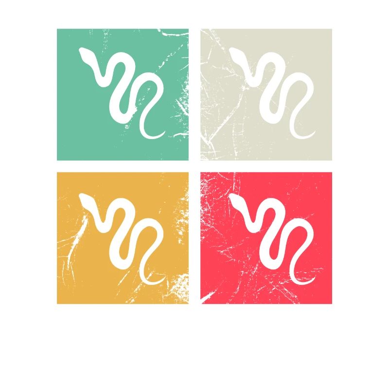 Snake Retro Reptile Python Gift idea