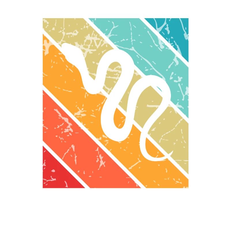 Snake Retro Reptile Python Gift idea