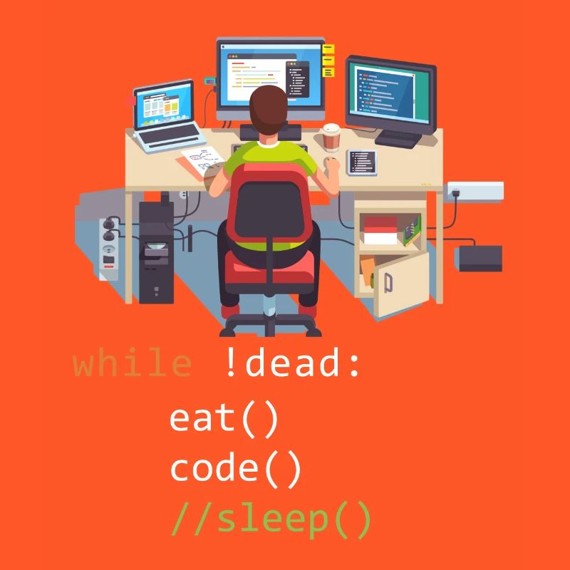 Informatik Python Programmierer Eat Code Sleep