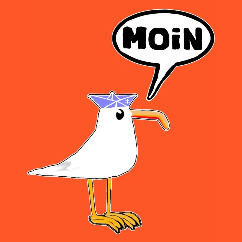 Moin Seagull Rubber Boots Boots Speech Bubble