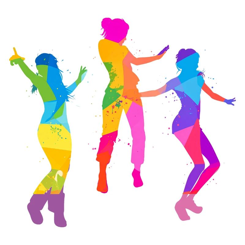 dancer,dance,illustration,colorful,graffiti