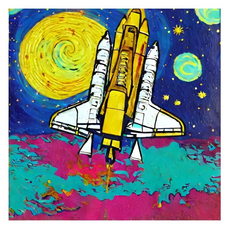 navette spatiale van gogh