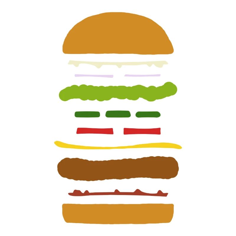 Exploded Burger