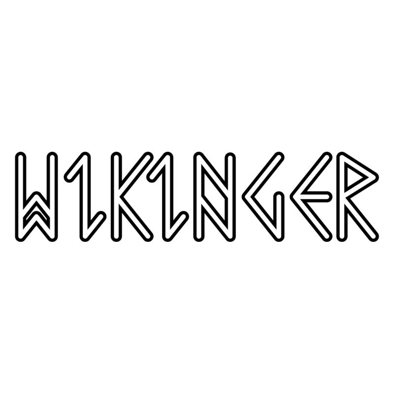 Viking Vikings in runic script Nordic