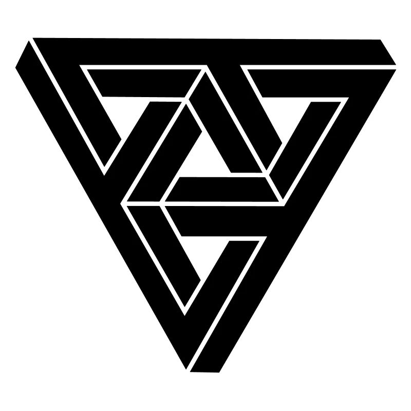 Optical illusion Triangle Minimal Shape