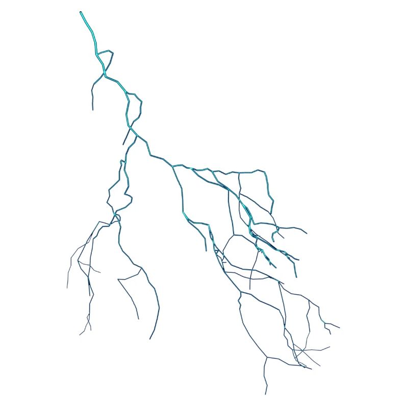 blauer Blitz Flash Gewitter Thunder Donner