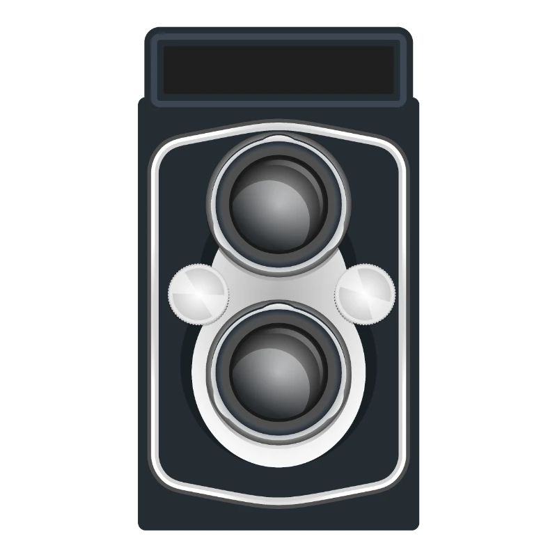 Caméra reflex à double objectif propre