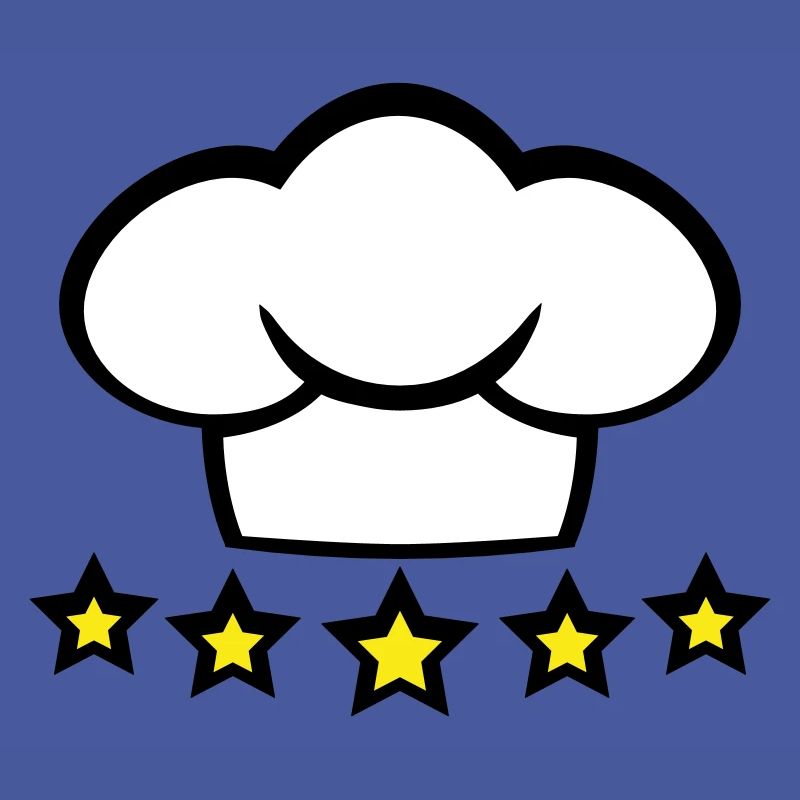 Chef Kitchen Chef's Hat 5 Star Master Cool