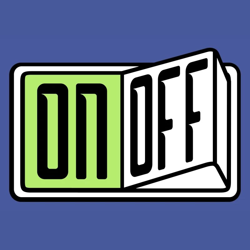 on off switch button button turn off
