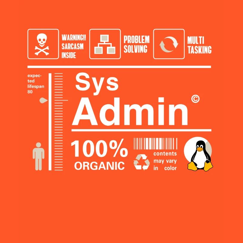 Sys Admin Pinguin Computer Nerd pc Platine cpu inh