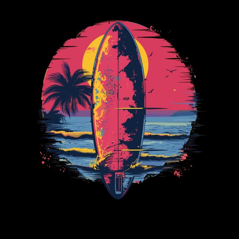 Planche de surf Synthwave