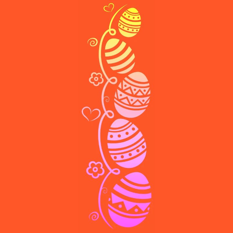 Colorful Easter eggs for Easter