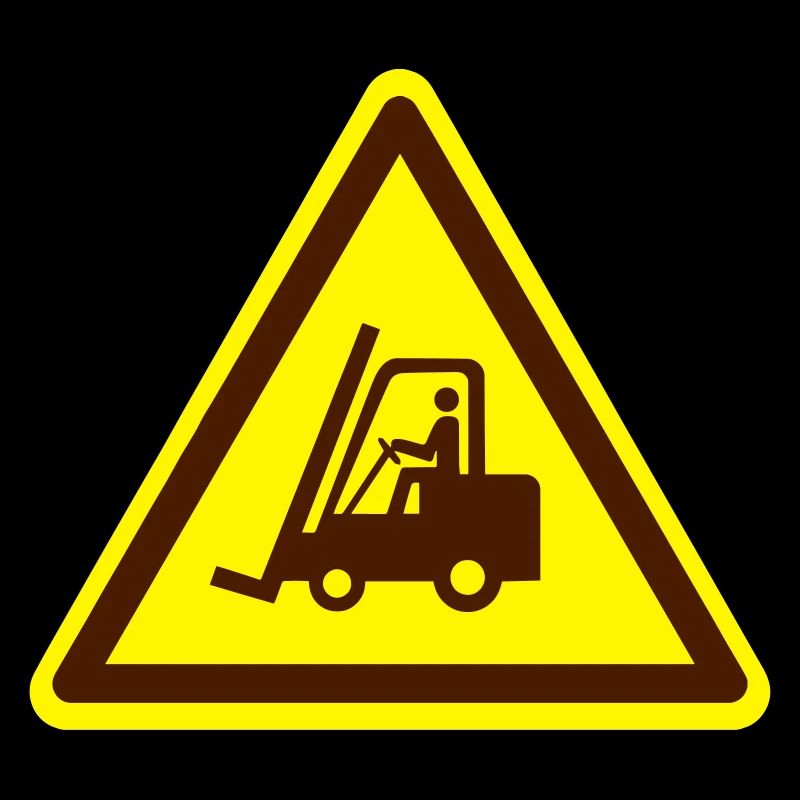 Gabelstapler Schild (Farben anpassbar!)
