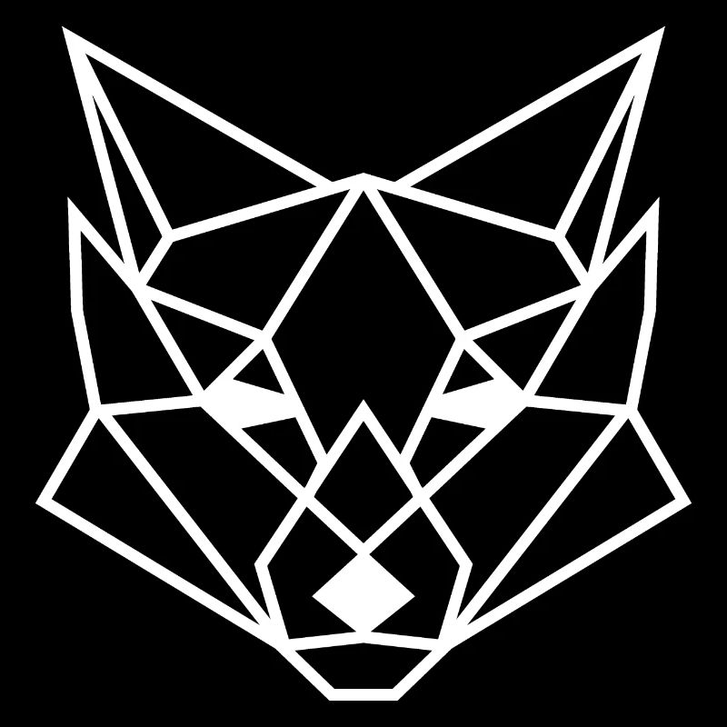 Geometric fox poly gift idea polygon