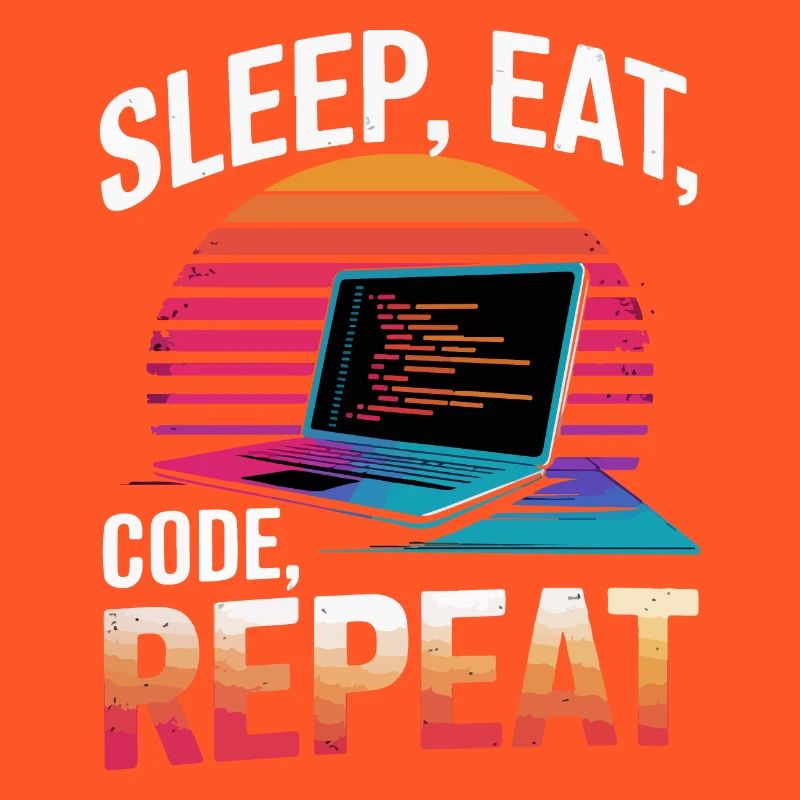 Sleep Eat Code Repeat Gift Programmeur Développeur