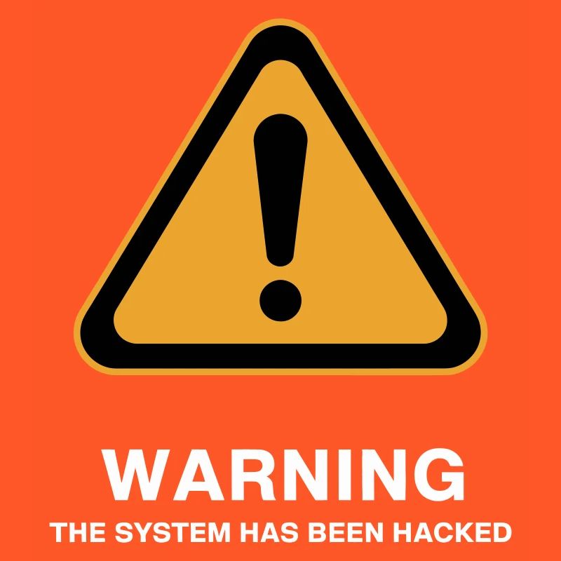 Hacked System Warning Icon