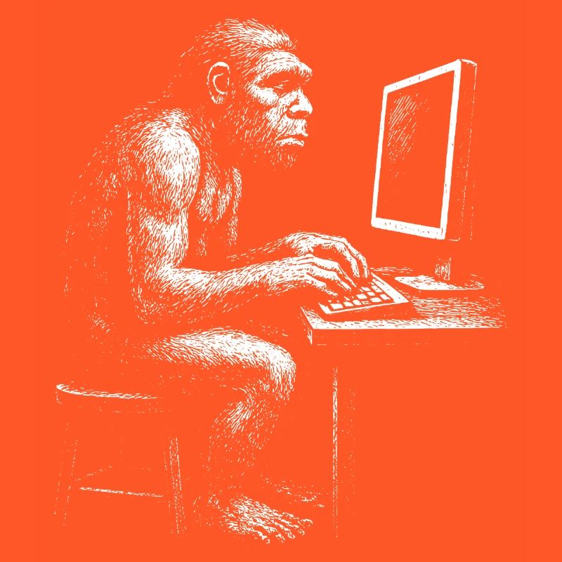 Digital Coder Homo Erectus Geschenk