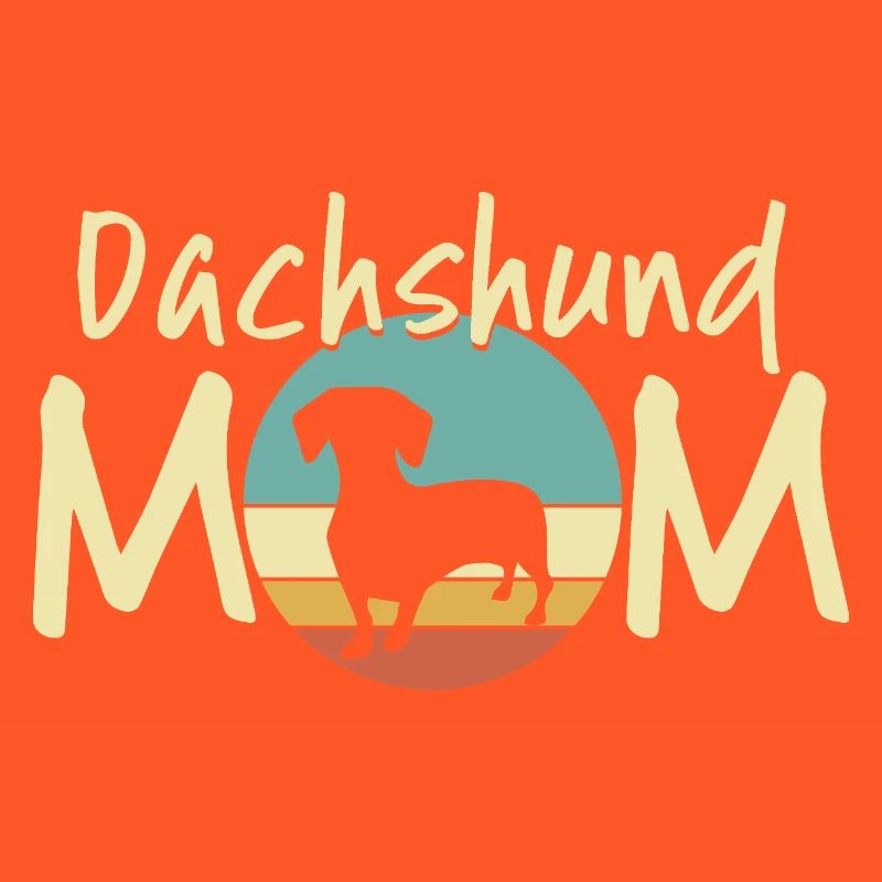 Dackel Mond Mutter Design