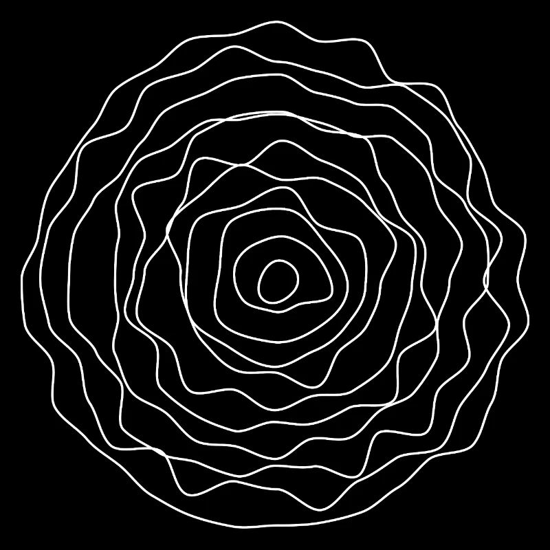 Concentric Line Rose